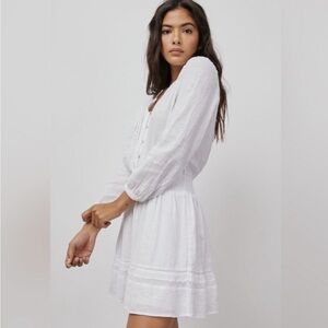 RAILS Jasmine White Lace Detail Dress
